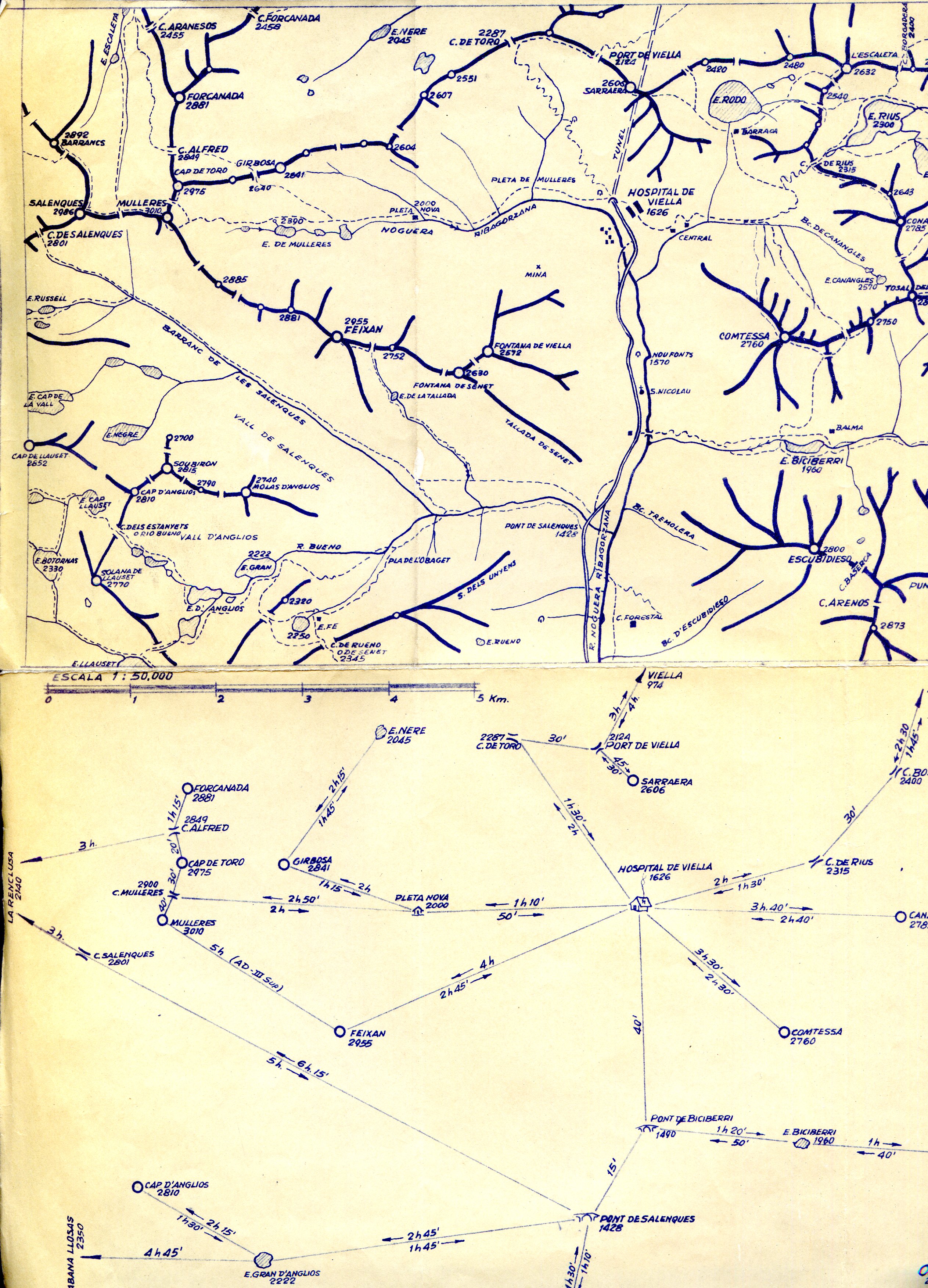 Hospital de Viella : Esquema de itinerarios y horarios - Miniatura 2
